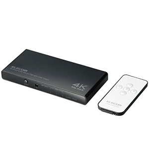 NAGR(ELECOM) HDMIؑ֊ 4K60HzΉ 4(HDMI×3+USB-C)1o pRt y PS5 / PS4 / Nintendo Switch z pACA_v^[t ubN DH-SW4KC41BK