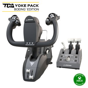 Thrustmaster �X���X�g�}�X�^�[ �t���C�g�R���g���[���[ TCA Yoke Pack Boeing Edition Microsoft Flight Simulator 2024 Xbox One Xbox Series X|S PC �Ή� �U��q�����[�N �I�[�g�p�C���b�g�@�\ �X���b�g���N�A�h�����g 
