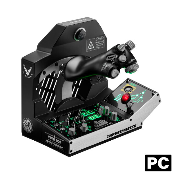 Thrustmaster スラストマスター スロットルクアドラント Viper TQS Mission Pack PC対応 フライトシミュレーター 金属製 コントロールパネル付属 高精度磁気センサー 国内正規品