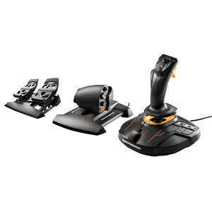 Thrustmaster �X���X�g�}�X�^�[ T.16000M FCS�t���C�g�p�b�N PC�p �W���C�X�e�B�b�N �X���b�g�� ���_�[�y�_������������S�ȃt���C�g�R���g���[���V�X�e�� HEART HallEffect AccuRate�e�N�m���W�[�𓋍� 