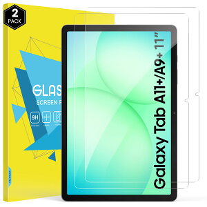Galaxy Tab A11+/A9+ 11�C���` �t�B���� 2���Z�b�g 11�C���` 2025 2023 Galaxy Tab A11 A9 Plus �K���X�t�B���� Tab A11+ �����K���X �ی�t�B���� �^�u���b�g�t�B���� �����x �����^ �����ߗ� �\�t�ȒP �C�A�[��