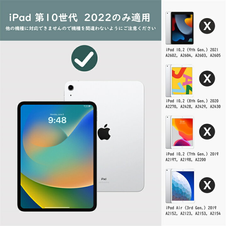 楽天市場】iPad 10.9 第10世代 ケース 2022 iPad 10.9インチ 9 8 7 第9世代 ケース カバー 2021 第9世代 第8世代  iPad 10.2 ケース 7世代 iPad 10.2インチ カバー 透明カバー アイパッド ケース 軽量 薄型 着脱簡単 保護ケース 高級PC  スマートケース