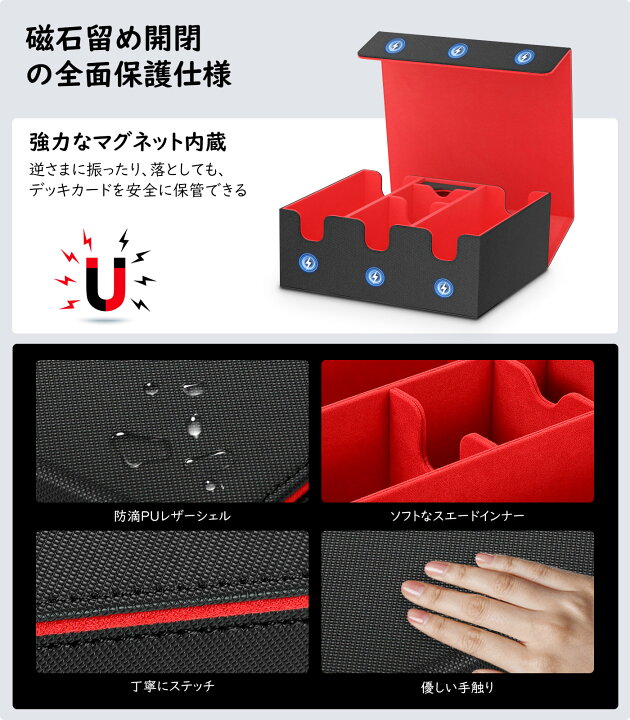 楽天市場】MoKo デッキケース トレカケース カードストレージボックス 