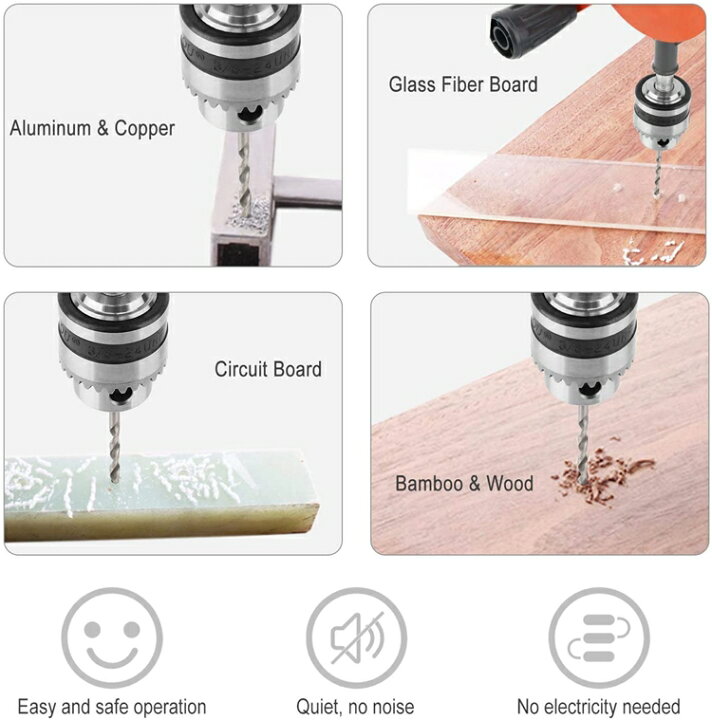 楽天市場 ハンドドリル ピンバイス 手回しドリル マイクロドリル 穴あけドリル 強力 1 4インチ チャック 0 6 6mm 手回し ドリル 穴あけ 精密チャック ダブルピニオン 手動ドリル ドリルビット ダブルギア 手廻しドリル 工具 Diy アクリル 木工 金属用 回路基板パンチ用