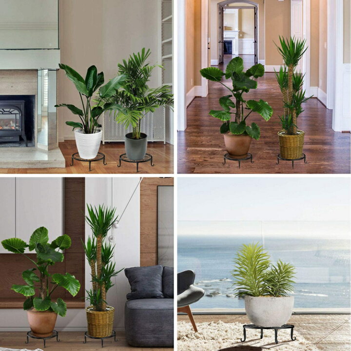 楽天市場 フラワースタンド 直径23cm 3個セット Lewondr フラワースタンド 室内 台 花台 スタンド 鉢スタンド アイアン プランターラック ポット 飾り台 植木 置く 玄関 猫脚付 置き台 ポットスタンド 園芸ラック 植木鉢置き プラントスタンド 100lb耐荷重 母の日 誕生日