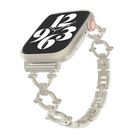 ATiC コンパチブル Apple Watch バンド アップルウォッチバンド 交換用バンド Series 9/8/7/6/SE/5/4/3/2/1 41mm/40mm/38mm対応 メッキ加工合金製 ブレスレット仕様 締め具合サイズ調節可 取扱簡単 Gold