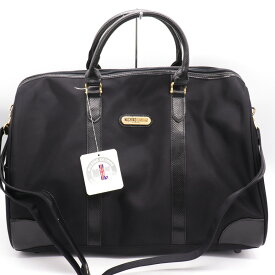 ミチコロンドン ボストンバッグ 未使用 2way ショルダーバッグ 旅行 ブランド 鞄 黒 メンズ レディース ブラック MICHIKO LONDON 【中古】
