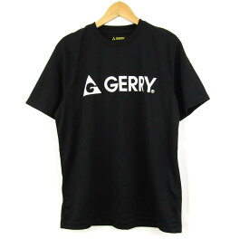 【4/20 11:00から 50%OFFクーポン】ジェリー Tシャツ 半袖 ロゴ アウトドア トップス 黒 メンズ Lサイズ ブラック GERRY 【中古】