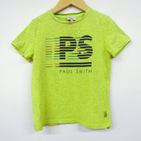 ポールスミス 半袖Tシャツ ロゴT キッズ 男の子用 5Aサイズ イエロー Paul Smith 【中古】