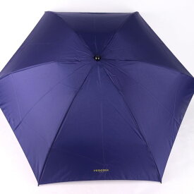 レノマ 折りたたみ傘 未使用 無地 ロゴ 収納時約21cm ブランド 傘 メンズ ネイビー renoma 【中古】