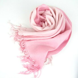 【4/20 11:00から 50%OFFクーポン】パシュミナ ストール グラデーション 小物 レディース ピンク PASHMINA 【中古】