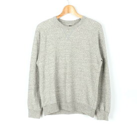 ユニクロ スウェット シンプル Uネック トップス メンズ Sサイズ グレー UNIQLO 【中古】