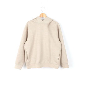 ユニクロ パーカー スウェット プルオーバー シンプル 速乾 メンズ Mサイズ ベージュ UNIQLO 【中古】