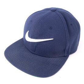 【4/20 11:00から 50%OFFクーポン】ナイキ キャップ NIKEPRO ロゴ スナップバック ブランド 帽子 メンズ ネイビー NIKE 【中古】