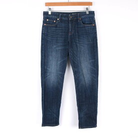 ユニクロ デニムパンツ ジーンズ UNIQLO JEANS テーパード レディース 24(61)サイズ ブルー UNIQLO 【中古】