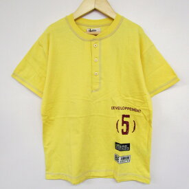 べべ 半袖Tシャツ ヘンリーネック 未使用品 キッズ 男の子用 X-130cmサイズ イエロー BeBe 【中古】