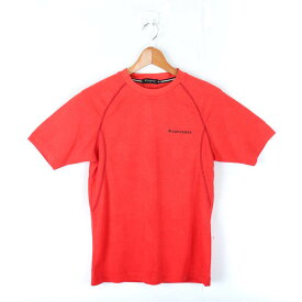 コンバース 半袖Tシャツ ワンポイントロゴ ラグラン袖 スポーツウエア メンズ Sサイズ レッド CONVERSE 【中古】