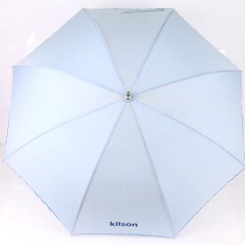 キットソン 折りたたみ傘 未使用 晴雨兼用パラソル 収納時約65cm ブランド アイウェア レディース ブルー kitson 【中古】
