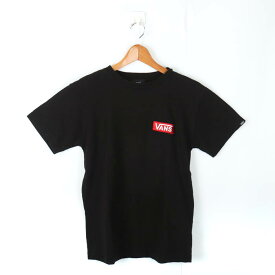 バンズ 半袖Tシャツ ロゴT スポーツウエア コットン メンズ Sサイズ ブラック VANS 【中古】