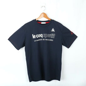 ルコックスポルティフ 半袖Tシャツ ロゴT スポーツウエア 大きいサイズ メンズ Oサイズ ネイビー le coq sportif 【中古】