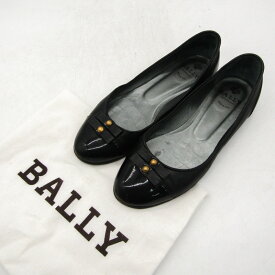 バリー バレエシューズ フラットシューズ ブランド 靴 シューズ イタリア製 黒 レディース 35.5サイズ ブラック BALLY 【中古】