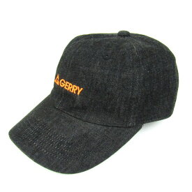 ジェリー キャップ ロゴ デニム ブランド 帽子 メンズ フリーサイズ ブラック GERRY 【中古】