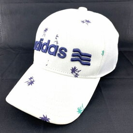 アディダス キャップ ロゴ ゴルフ スポーツウエア ブランド 帽子 メンズ フリーサイズ ホワイト adidas 【中古】