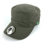 ニューエラ ワークキャップ コットン100% ブランド 帽子 メンズ 7.375サイズ オリーブグリーン NEW ERA 【中古】