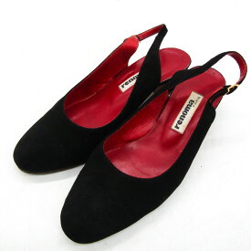 レノマ パンプス バックストラップ ブランド シューズ 靴 黒 レディース 6サイズ ブラック renoma 【中古】