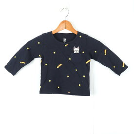 グラニフ 長袖Tシャツ トップス ノンタンコラボ 未使用品 ベビー 男の子用 90サイズ ネイビー graniph 【中古】