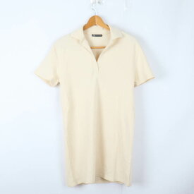 ザラ ワンピース トップス ポロシャツ レディース Sサイズ ベージュ ZARA 【中古】