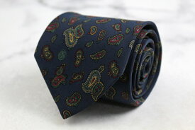 シャネル ブランド ネクタイ ペイズリー柄 ココマーク 総柄 高級 PO メンズ ネイビー CHANEL 【中古】
