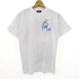 東京ディズニーランド 半袖Tシャツ プリントT 未使用 コットン100% トップス ホワイト メンズ Mサイズ ホワイト Disneyland 【中古】