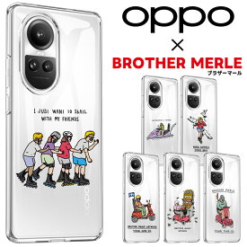 OPPO × BROTHER MERLE OPPO Reno10 Pro OPPO Reno9 A OPPO Reno7 A ケース カバー OPPO A55s OPPO A54 5G OPPO Reno5 A OPPO Reno3 A ケース OPPO A73 OPPO A5 2020 OPPO Reno A ケース ソフトケース クリア 耐衝撃 TPU スマホケース