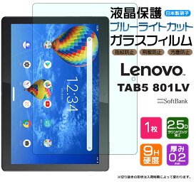 【最大10％OFFクーポン+P5倍】【ブルーライトカット】【AGC日本製ガラス】 Lenovo TAB5 801LV / Lenovo Tab M10 REL / LAVIE Tab E TE710/KAW 10インチ ガラスフィルム 強化ガラス 液晶保護 飛散防止 指紋防止 硬度9H ソフトバンク レノボ タブファイブ renovo