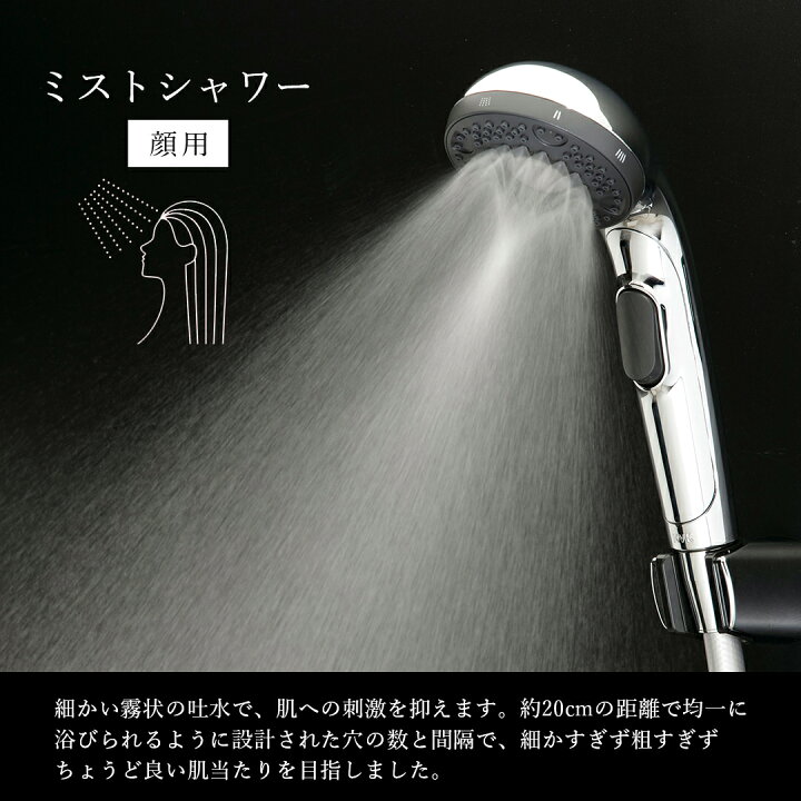 楽天市場】KVK シャワーヘッド hadamo ワンストップ付 ウルトラ 