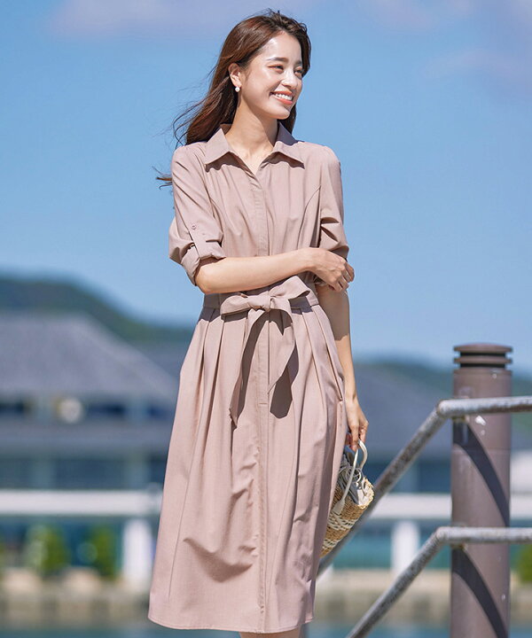 楽天市場】【タイムセール】返品交換不可【新色追加】シャツワンピース 