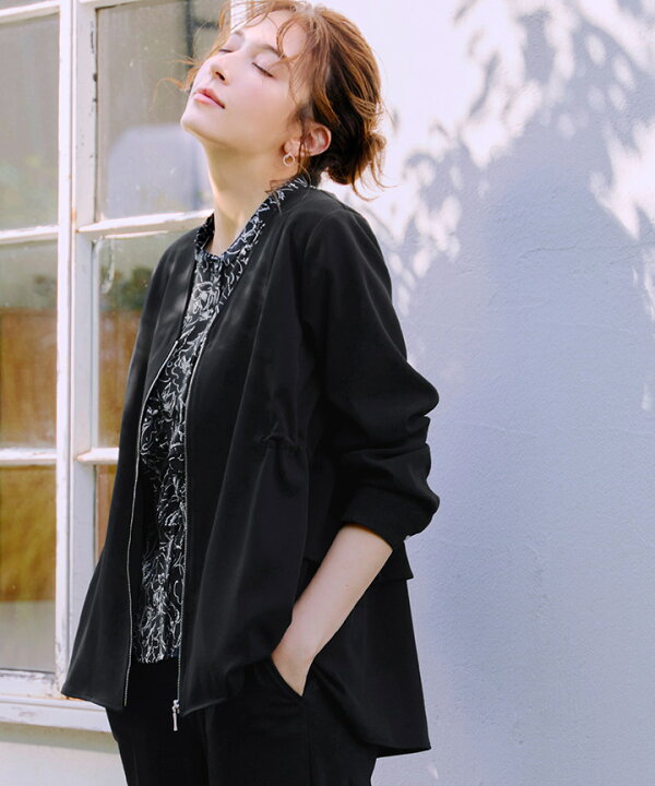 楽天市場】バックドロストフリルブルゾン レディース ブルゾン  