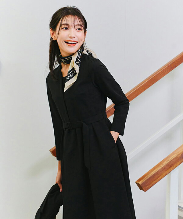 楽天市場】【ダブルクロス】 ナローVネックワンピース レディース  