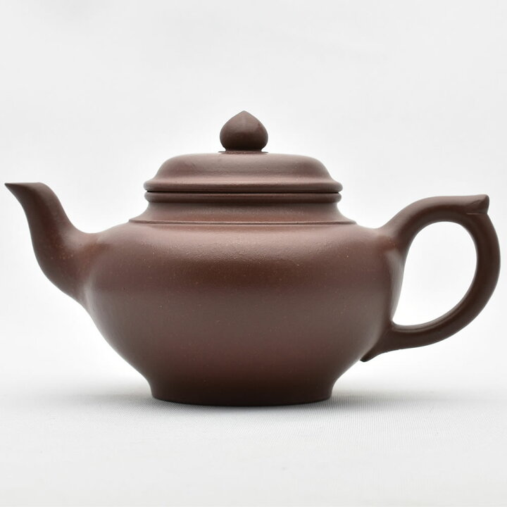 中国古美術・笑桜紫砂壺・ 底款:景舟製陶・宜興原鉱・紫泥急須・茶壺 