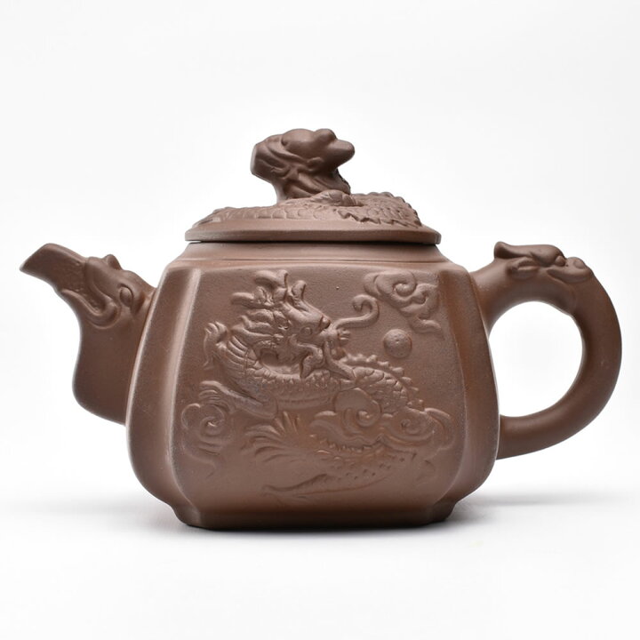 楽天市場】四方龍鳳壺 460ml 中国茶器 紫砂風茶壺 急須 : 天香茶行