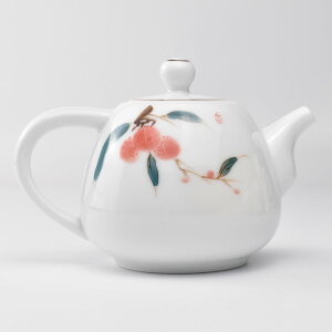 描金手絵茶壺(ライチ) 220ml(満水280ml) 中国茶器・急須