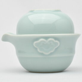快客杯（弟窯粉青） 茶壺110ml、杯40ml 青磁の一人用中国茶器のセット