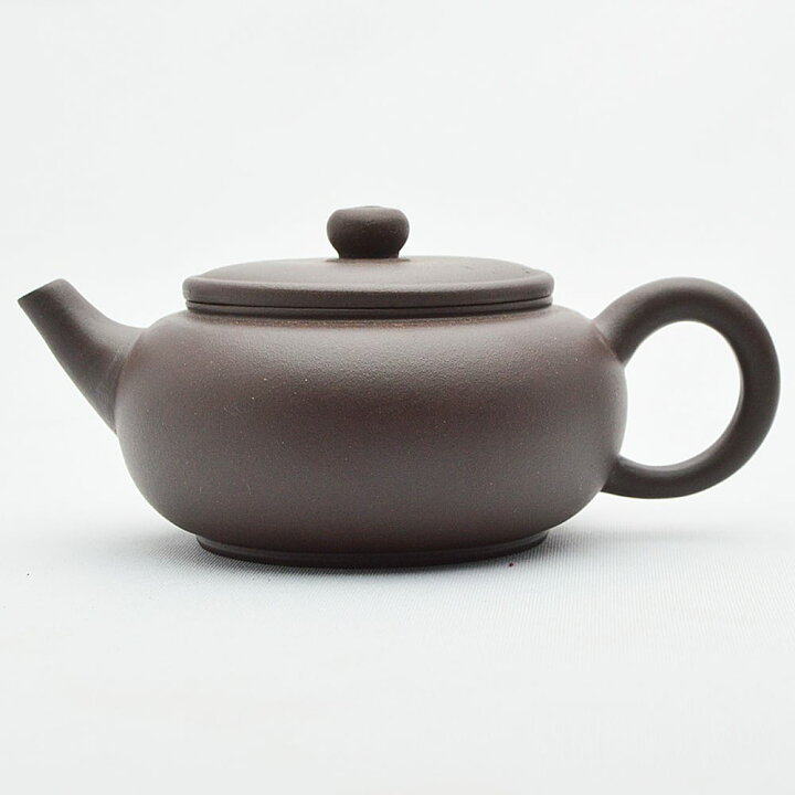 楽天市場】宜興紫砂壺・小扁敦120ml（濃茶） : 天香茶行