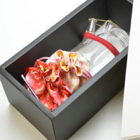 中国茶器セット・ガラス茶器（茶壺/急須）と花の工芸茶3種×2個