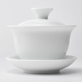 如初白蓋碗 100ml（満水140ml） 白磁の中国茶器