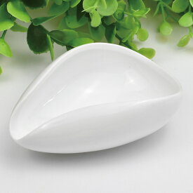 白茶荷 中国茶器 磁器製の茶葉入れ小皿