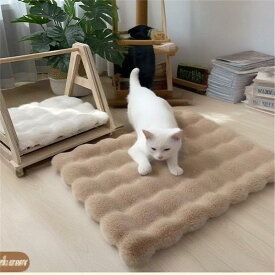 ペット用ベッド クッション 犬 猫 マット ふわふわ 滑り止め ペットマット フロアマット 暖か 寒さ対策 室内用 秋冬用