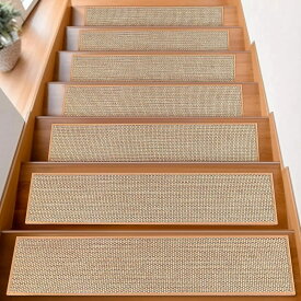 吸着階段マット 階段用ステップマット 55X20cm 76X20cm 階段カーペット 滑り止めマット 階段保護 防音 キズ防止 転倒防止ずれない 吸着カーペット 安全対策 四季通用 5/10/15枚入り