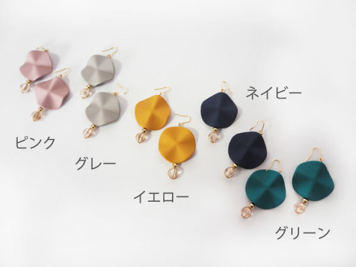 楽天市場】花びらピアス イヤリング 樹脂ピアス 樹脂イヤリング 大ぶり 